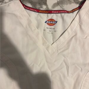 Dickies white scrub Top new